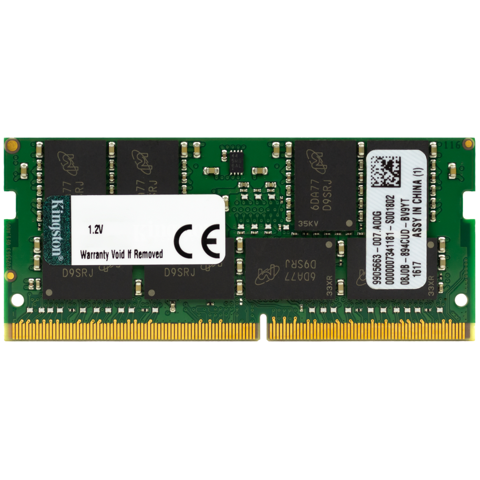 Kingston 16GB DDR4 2133 PC4-17000 SODIMM 260-Pin 2Rx8 Laptop Memory RAM 1x 16G