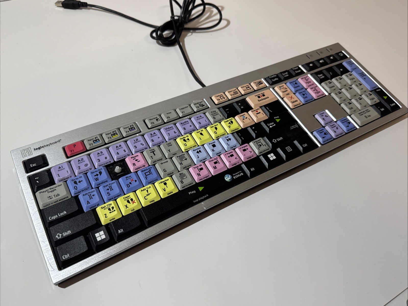 LogicKeyboard Avid Media Composer Keyboard ESK-7599 Silver