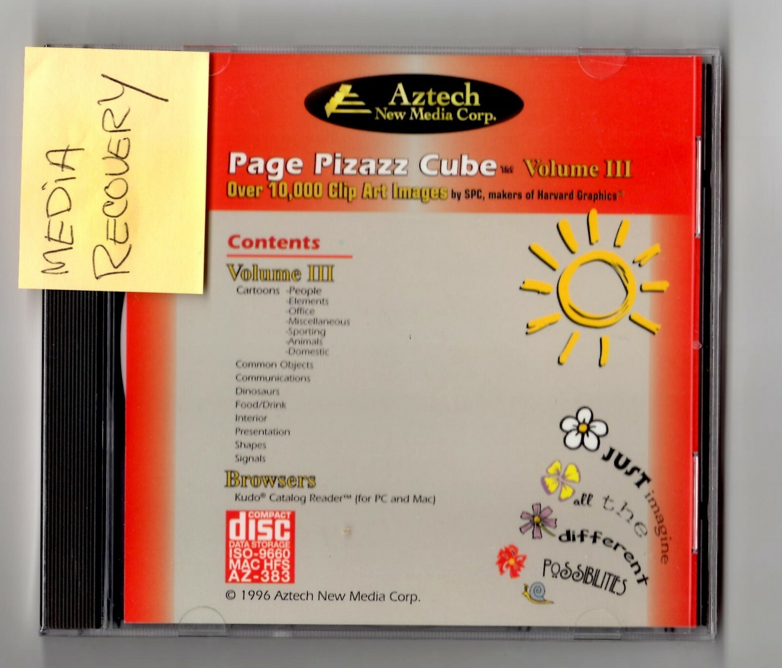PAGE PIZAZZ CUBE VOLUME 3 PC WINDOWS 95/3.1/MAC
