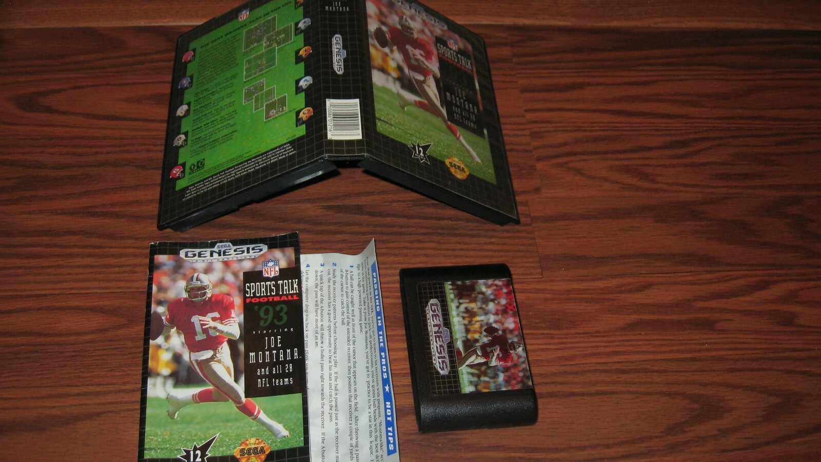 Sports Talk Football Sega Genesis with case and manual