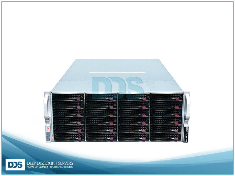 Supermicro 4U Storage Server X10DRH-T4i+ 36LFF 2.6Ghz 20-C 640GB 36x10TB HDD