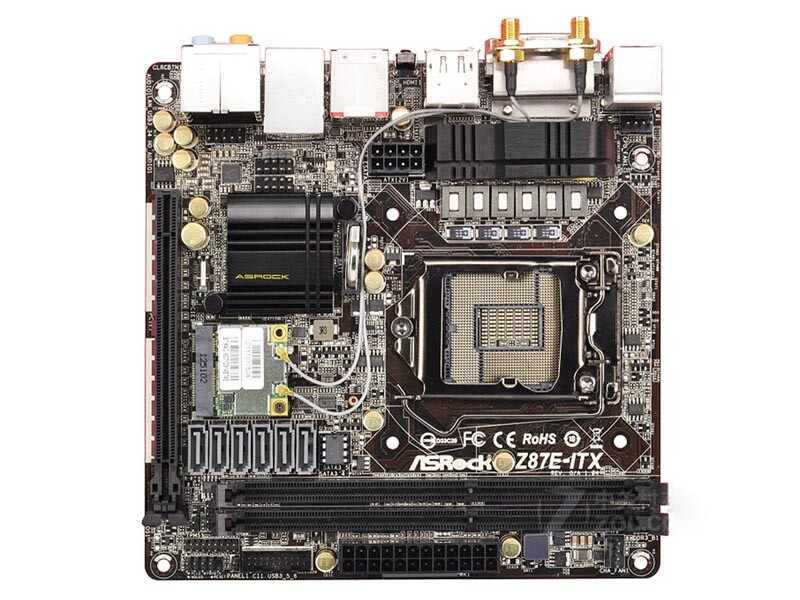 For ASROCK Z87E ITX motherboard Z87 LGA1150 DDR3 16G HDMI+DVI+DP M-ITX Tested ok