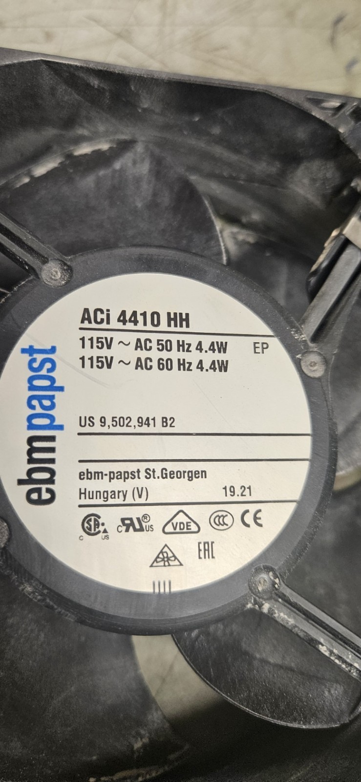 ebm-papst ACI4410HH 115V 4.4W EC Axial Fan