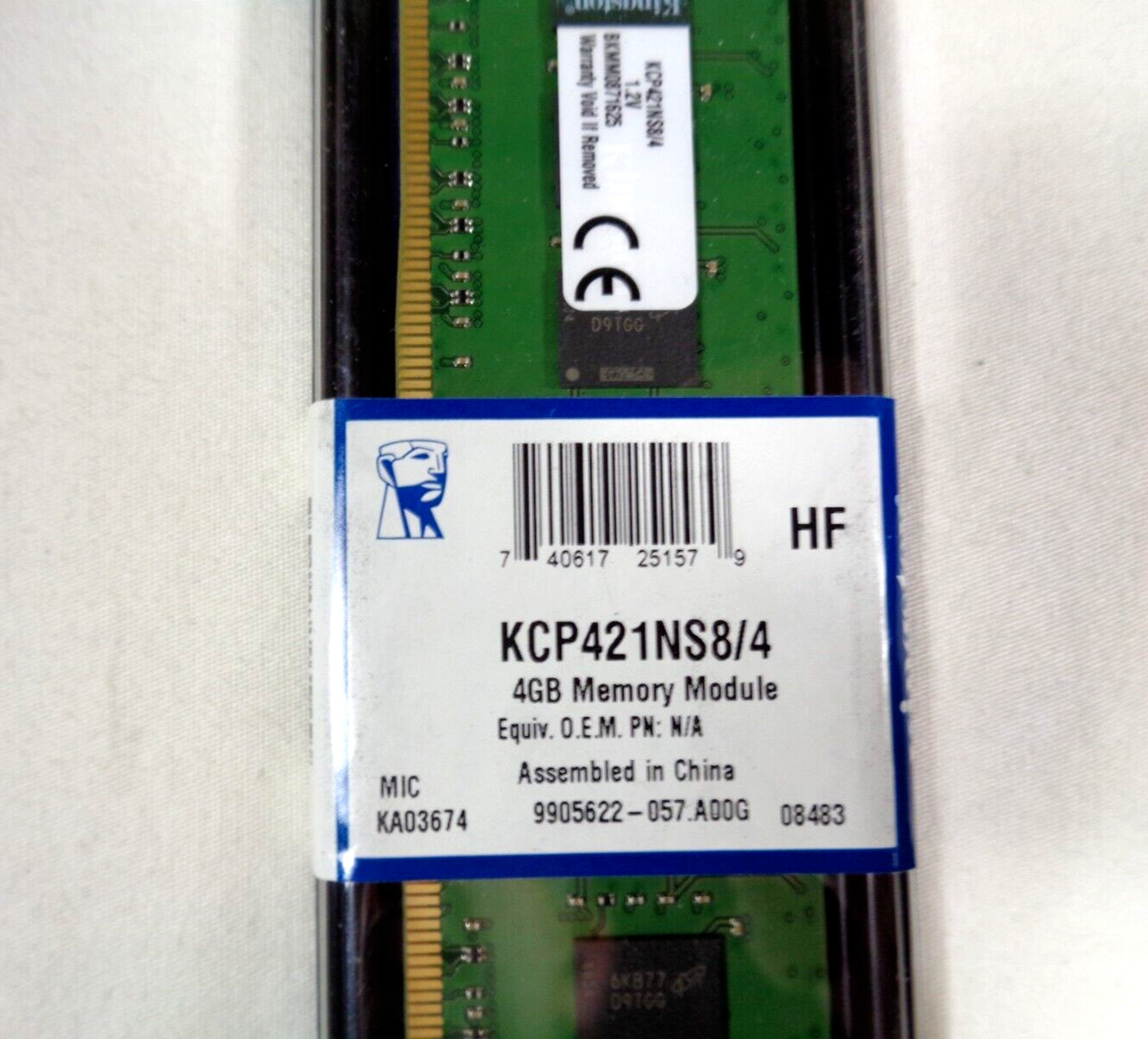 Kingston 4GB KCP421SS8/4 DDR4 Laptop Memory Module PC4-17000 2133MHz NEW