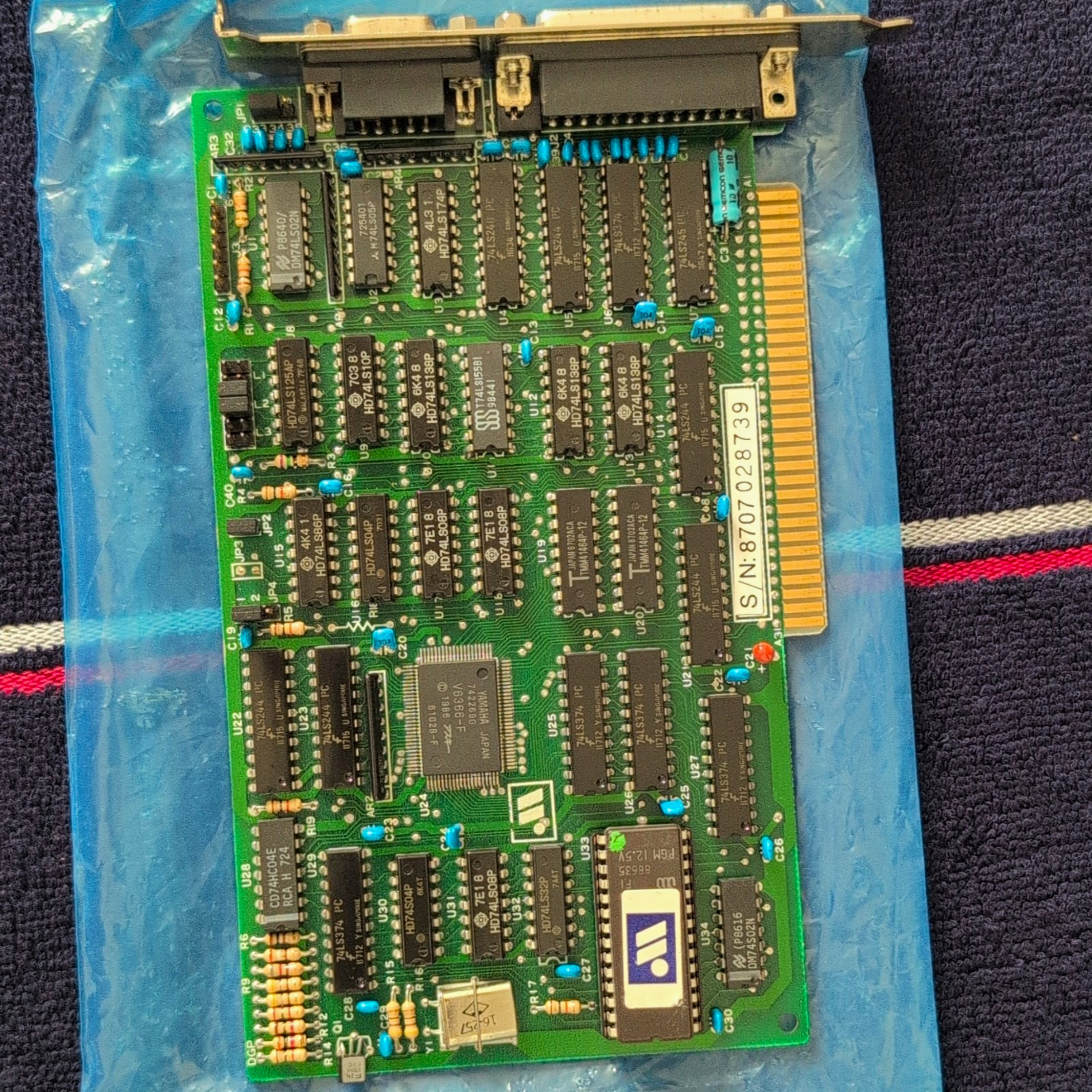 ATI Vintage ISA Controller Card Expansion Board w/ DB-25 & DB-9 Ports