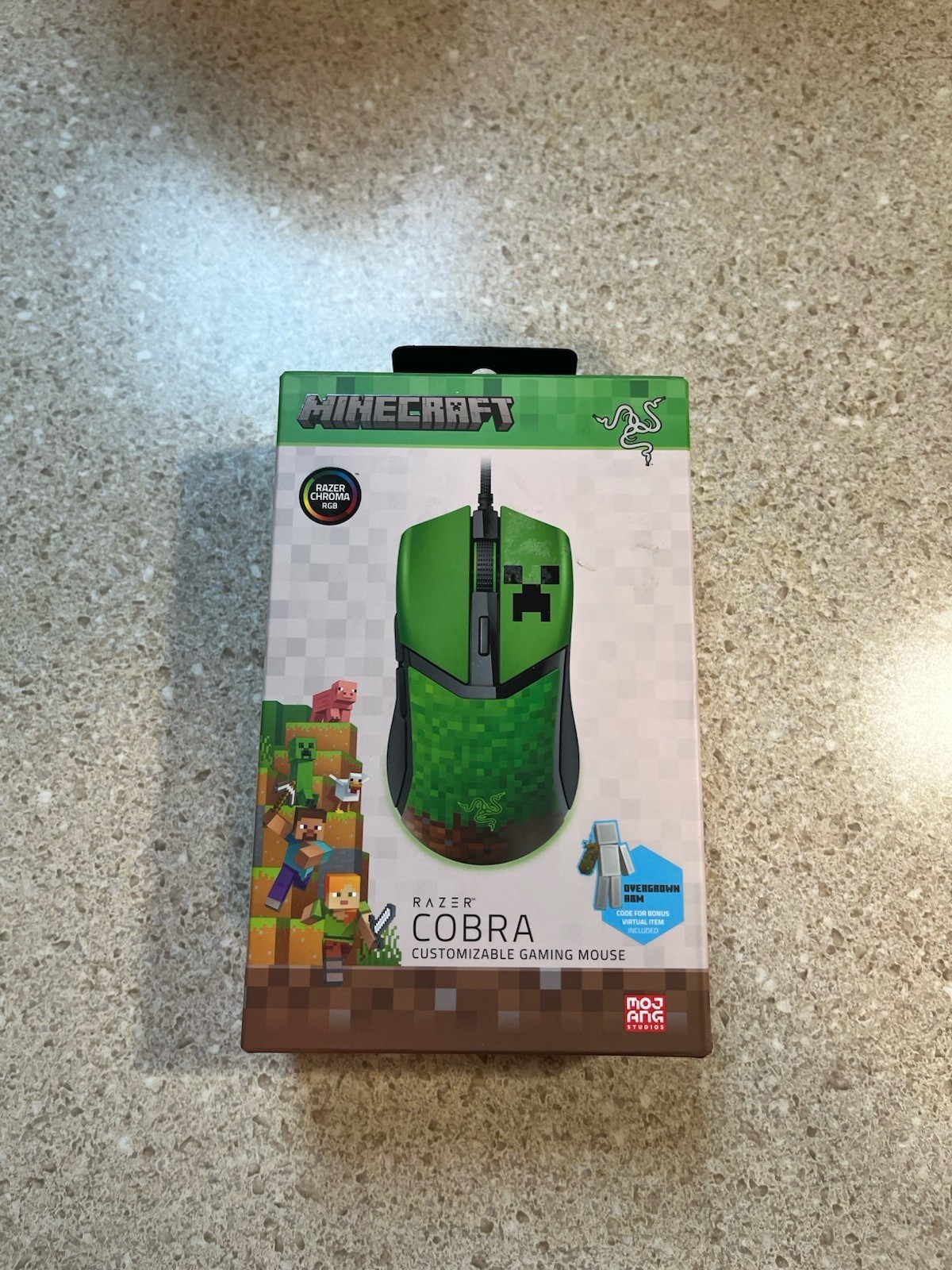 Razer Cobra Lightweight Optical Gaming Mouse Chroma Lighting Wired Minecraft