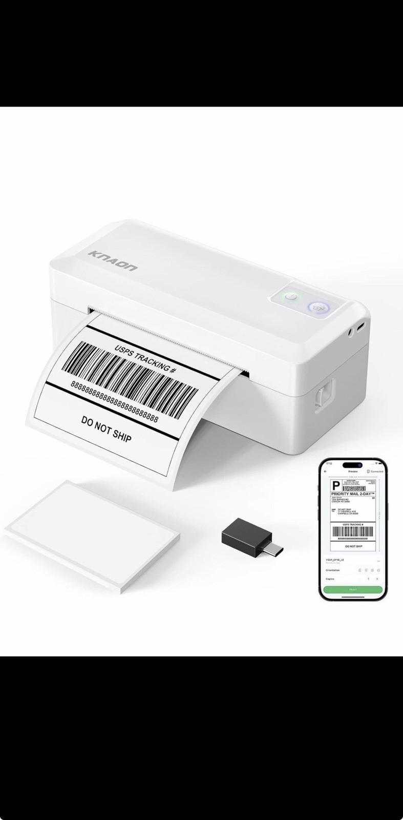 KNAON Y41BT Thermal Shipping Label Printer Bluetooth 4x6 Printer