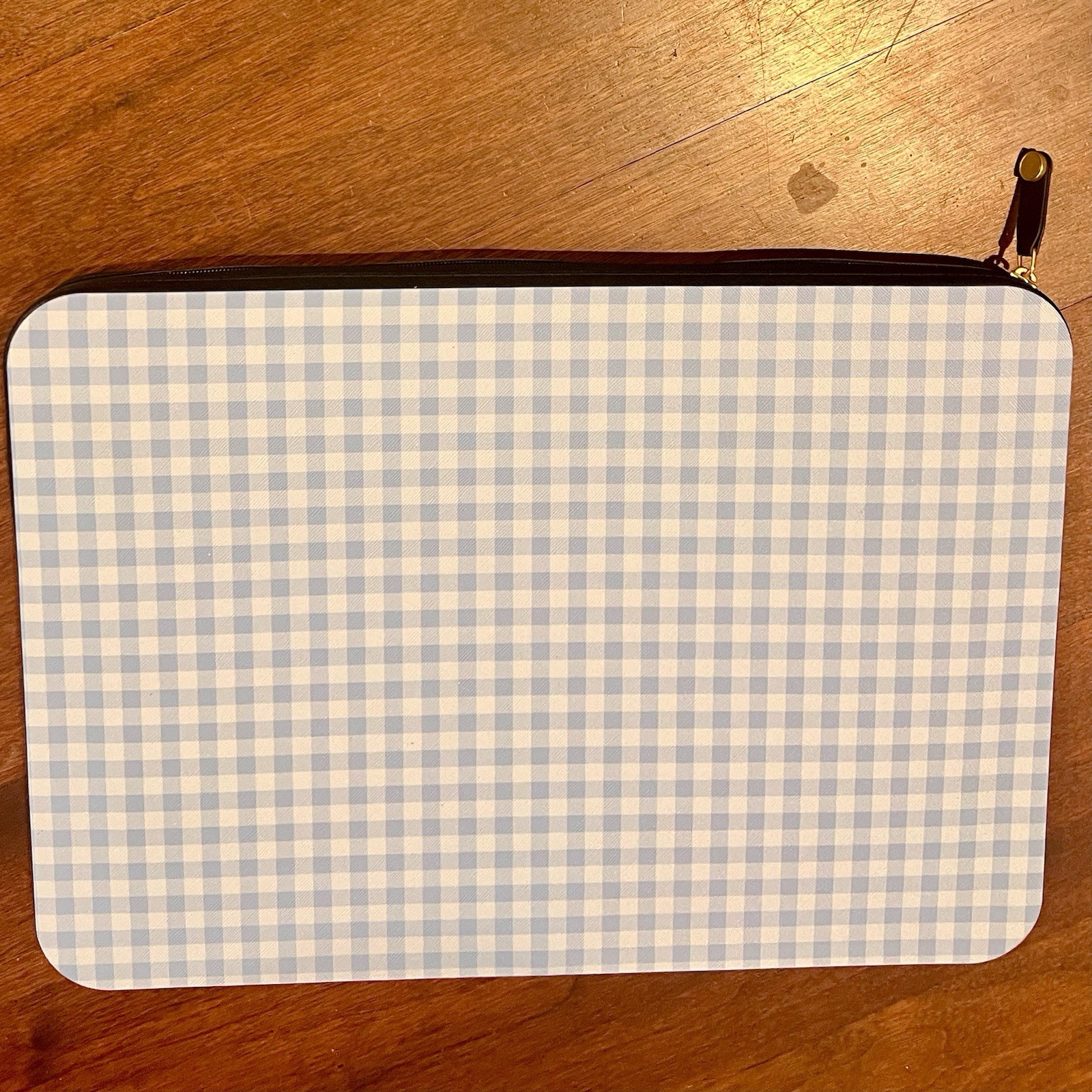 Casely Baby Blue Plaid Sunday Best MacBook Air 15” Laptop Case • Brand New