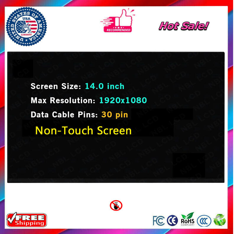 for NV140FHM-N4F LCD Non-Touch Screen 14