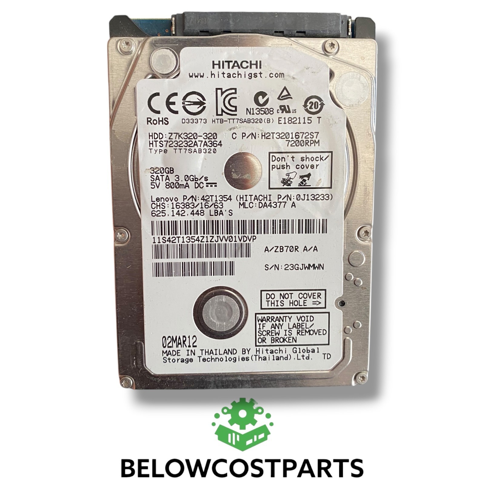 💻 Hitachi HTS723232A7A364 320GB 7200RPM 2.5" SATA Laptop Hard Drive ⚙️