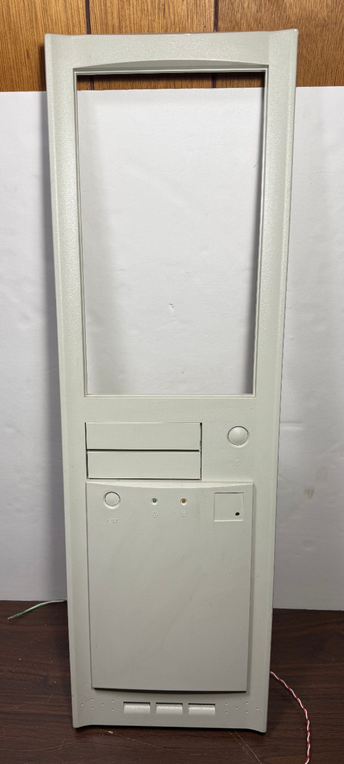 Tall Beige Desktop Full Tower PC Plastic Case Front Panel 24" x 7.5"