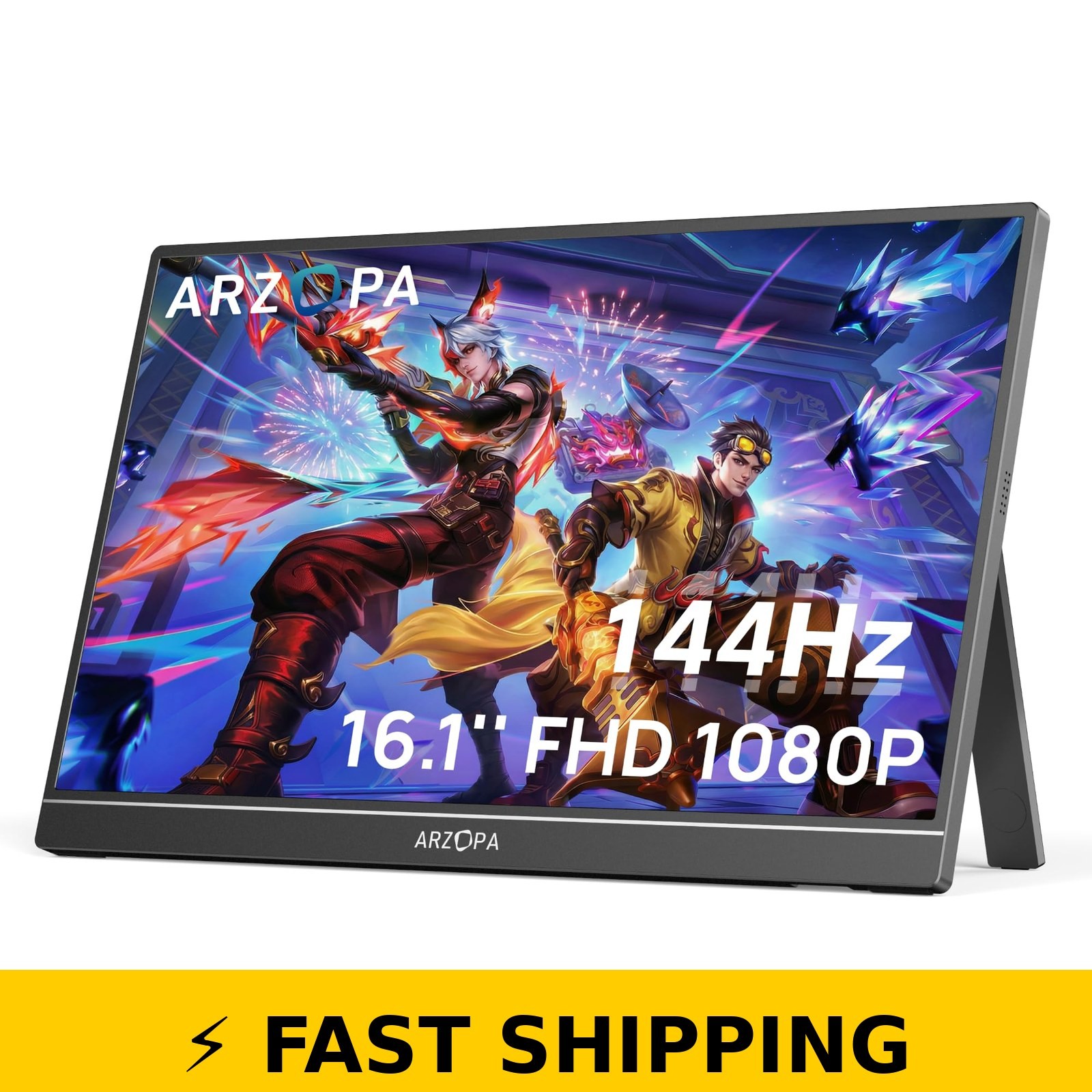 ARZOPA 16.1" 144Hz Portable Gaming Monitor - Eye Care FHD