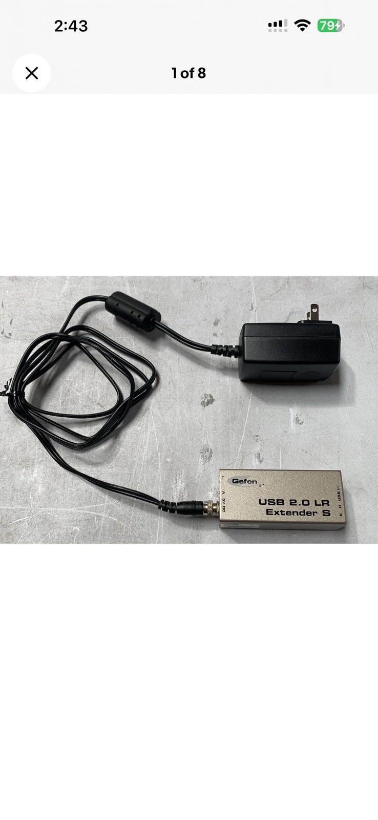 Gefen EXT-USB2.0-LR Cat5 USB 2.0 Extender with Adapter