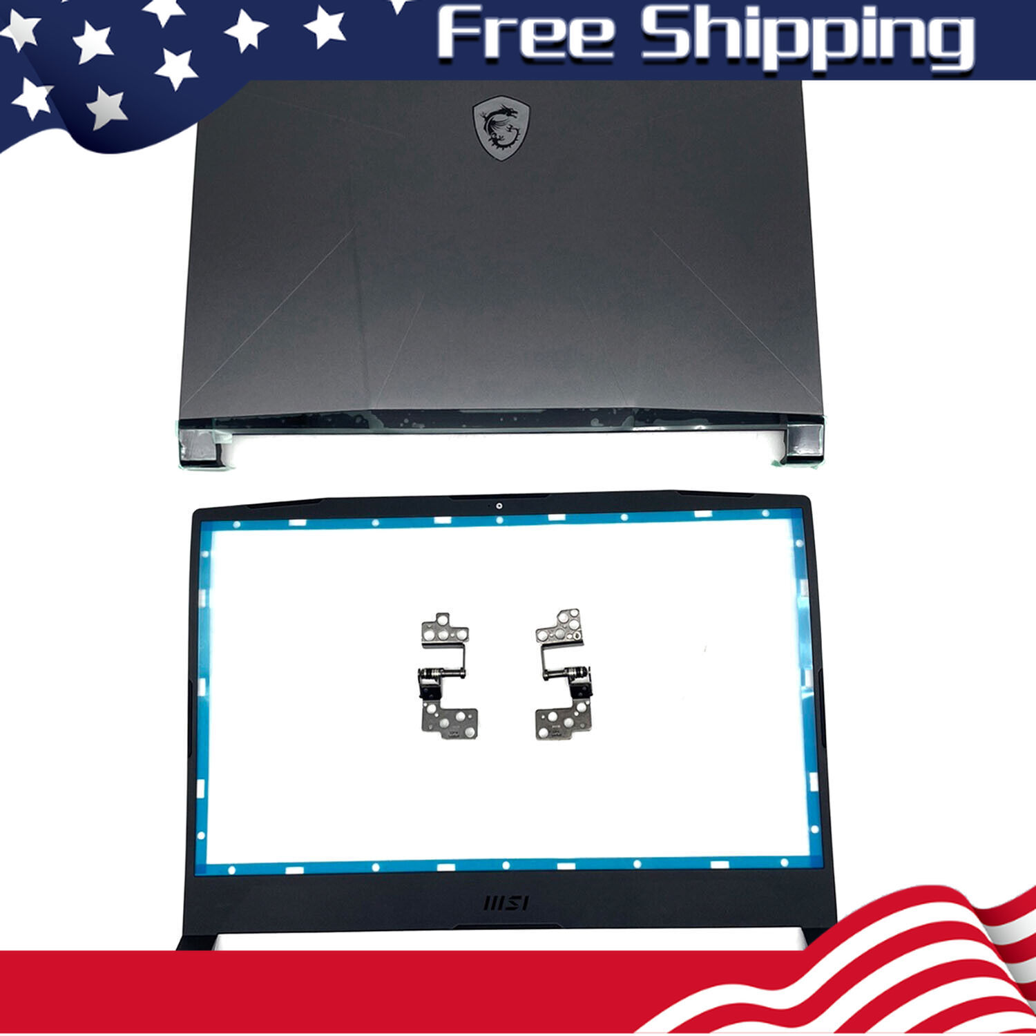 Back Cover & Bezel Hinges For MSI Pulse GL66 Crosshair 15 MS-1581 1583 Top Case