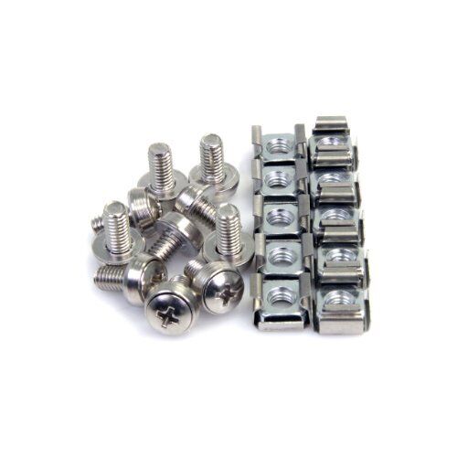 Startech.com 50 Pkg M6 Mounting Screws And Cage Nuts - 100 / Pack (cabscrewm6)