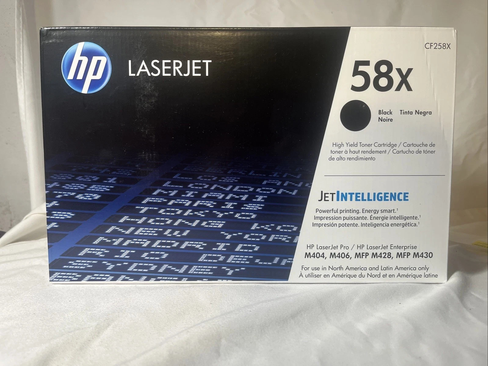 HP 58X CF258X Black High Yield Toner LaserJet Pro M404dn M428fdw M406