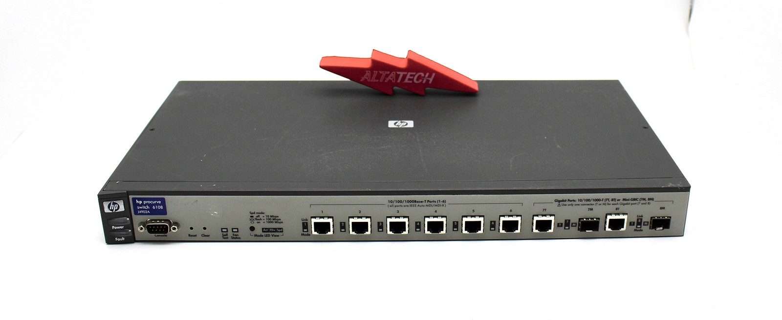 HP ProCurve 6108 Switch J4902A, 6x Gigabit RJ-45, 2x RJ-45/mini-GBIC, Tested