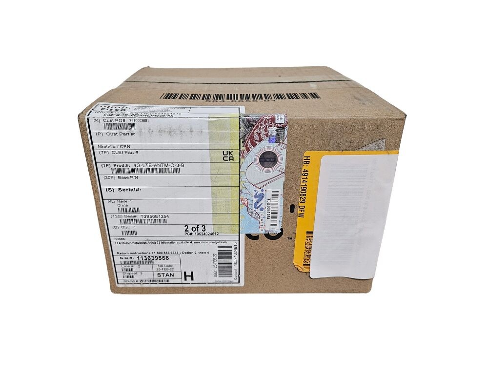 Cisco Dual LTE-Single GPS Multi-band Antenna 4G-LTE-ANTM-O-3-B New