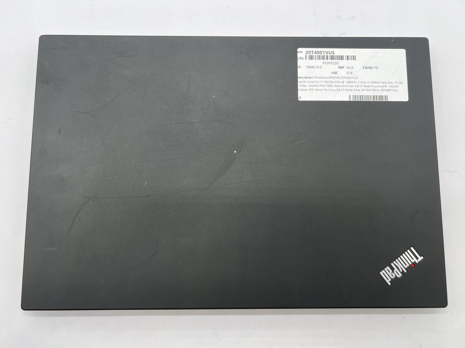 Lenovo ThinkPad P15s Gen 1, i7-10510U CPU, @ 1.80GHz, 16GB RAM-No HDD/OS/AC