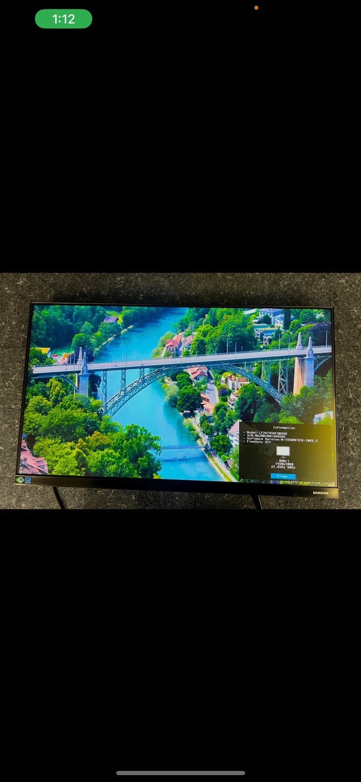 SAMSUNG T45F F24T454FQN Series 24" Full HD IPS 75Hz 5ms Business Monitor