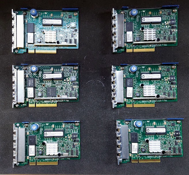 LOT OF 6 HP 629133-001 Ethernet 1Gb 4-port 331FLR Adapter