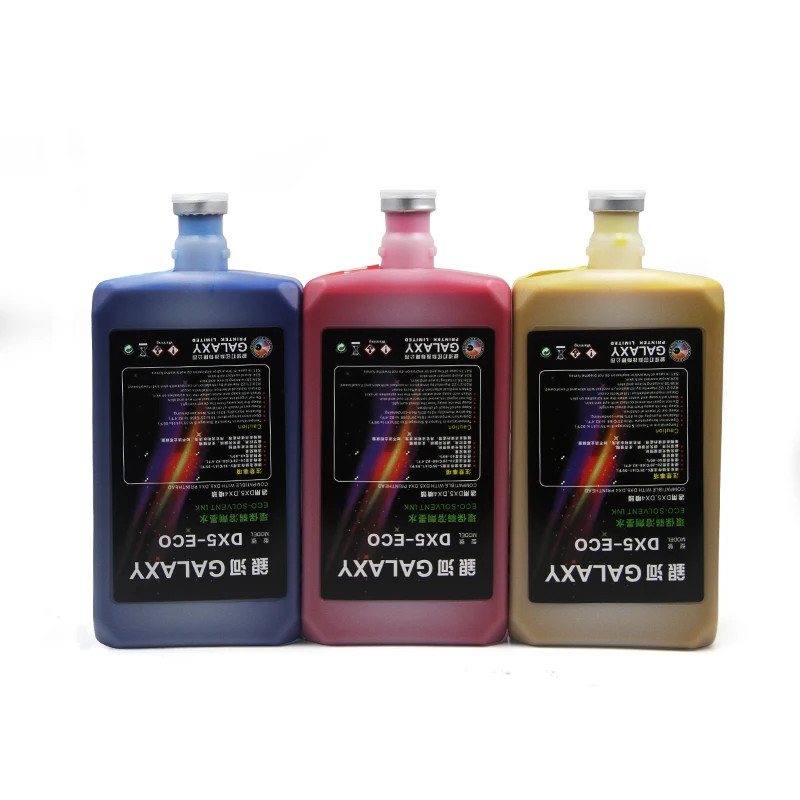4*1000ml Eco Solvent Galaxy Ink for Mimaki for Galaxy DX4 DX5 Eco Solvent Ink