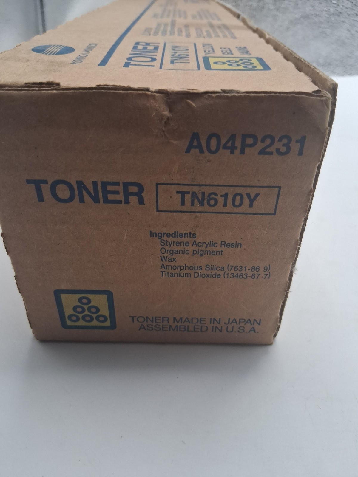 Konica Minolta TN610Y Yellow Toner Cartridge Genuine Laser A04P231