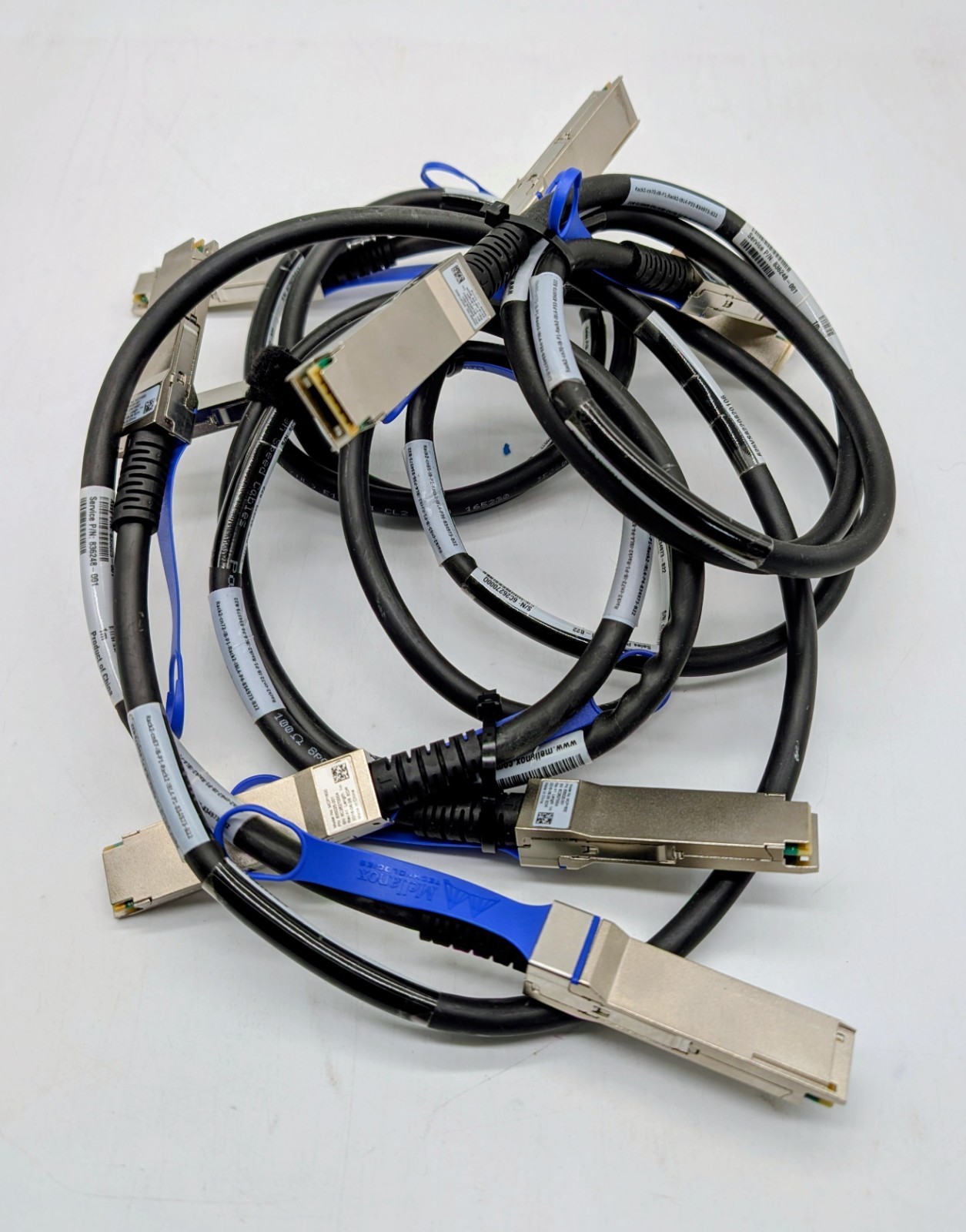 Lot of 5 HPE 1M IB EDR QSFP Copper cable 834973-B22 836248-001 835025-001