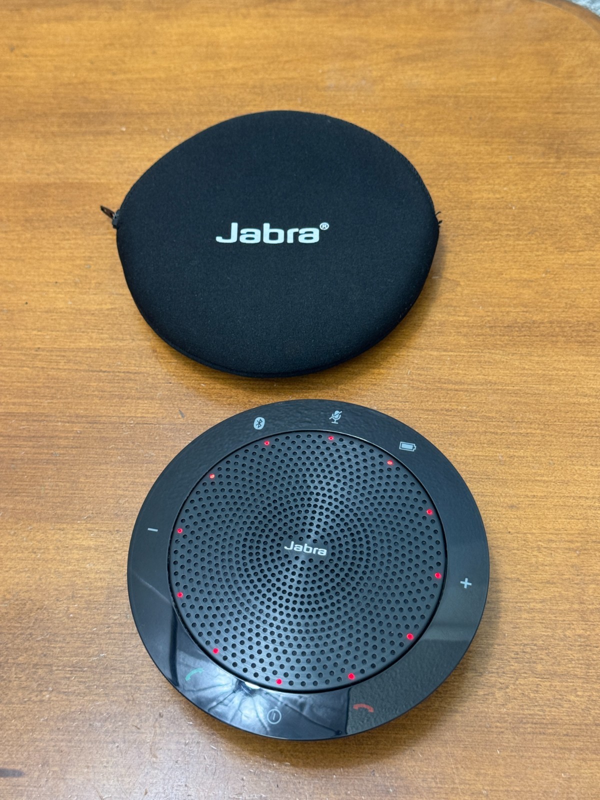 Jabra Speak 510 UC Bluetooth USB Speakerphone 7510-209 PHS002W Case Tested