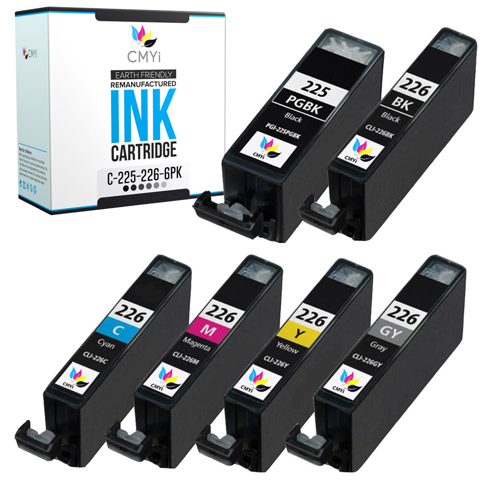 6PK Compatible 225 226 Ink Cartridges for Canon PIXMA MX890 MX892 iP4820 iP4920