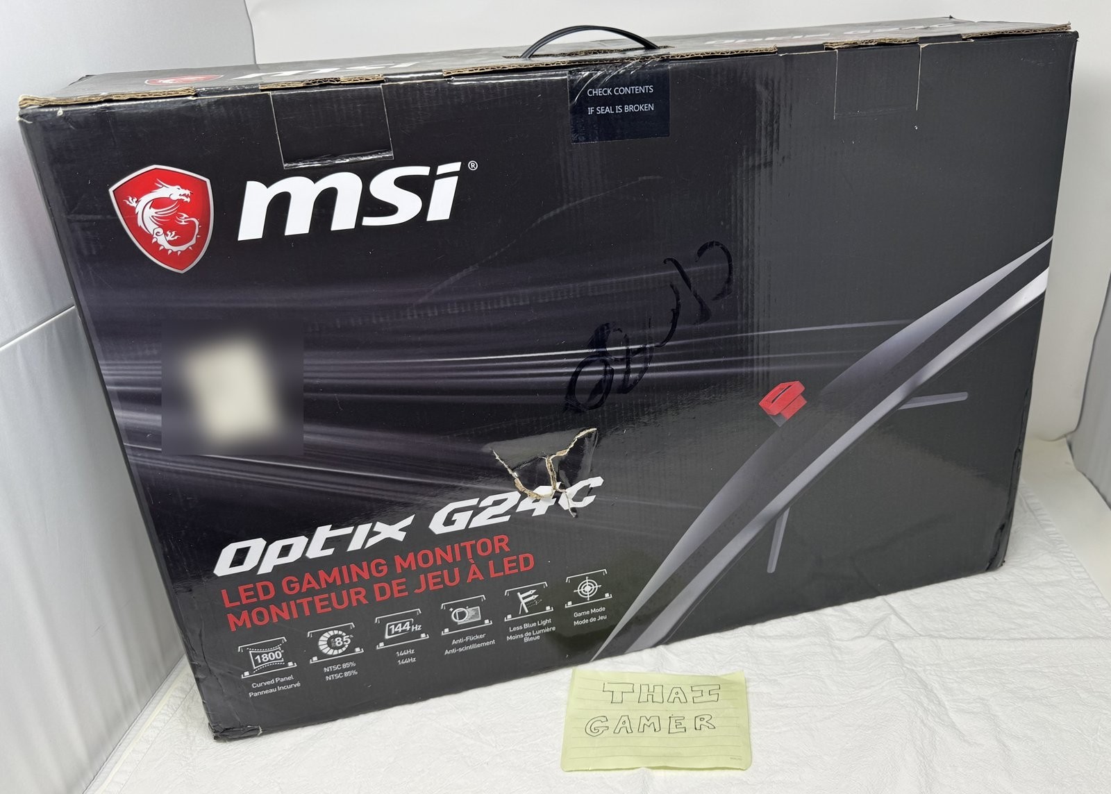 MSI Optix G24C 24" Curved Gaming Monitor 144Hz 1ms 1080p VA HDMI DP DVI w/ Box