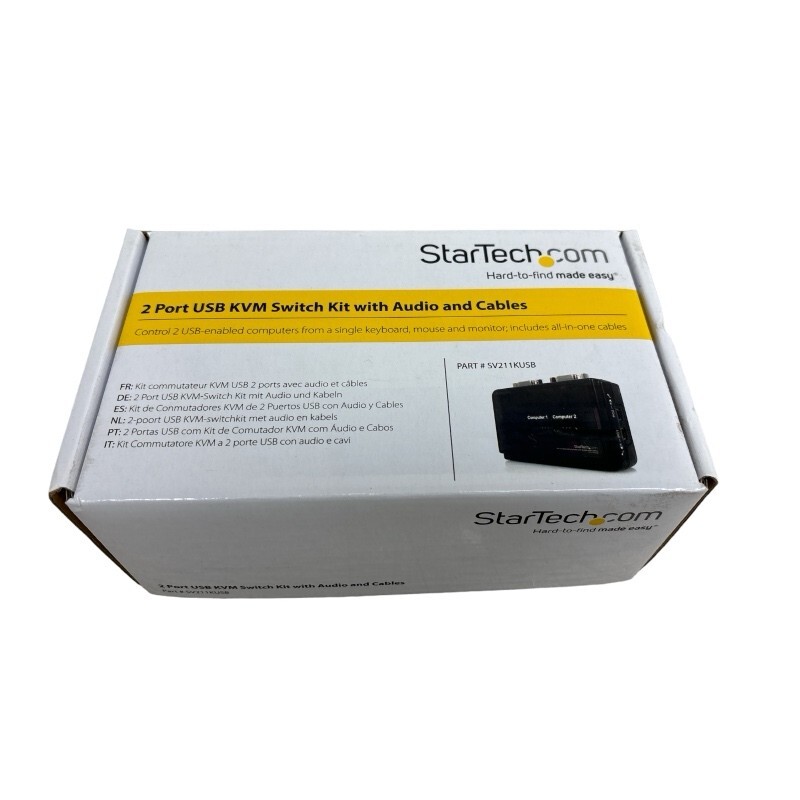 StarTech SV211KUSB 2 Port USB KVM Switch Kit - NEW
