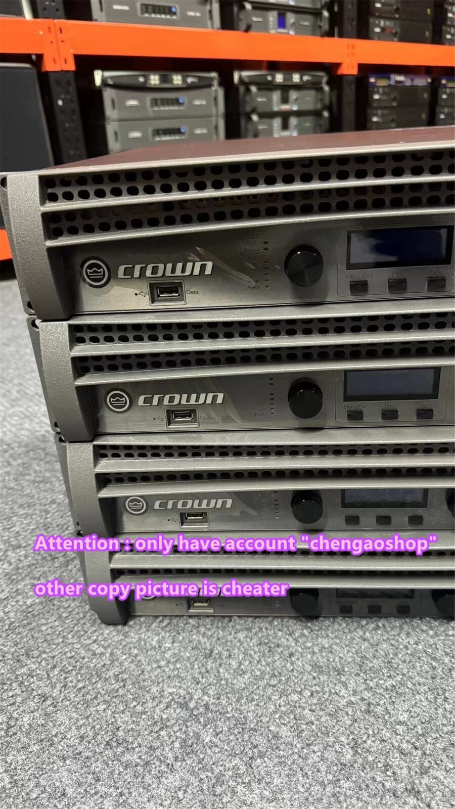 1PC USED I.TECH 5000 Crown 5000HD Power Amplifier Via DHL or FedEX