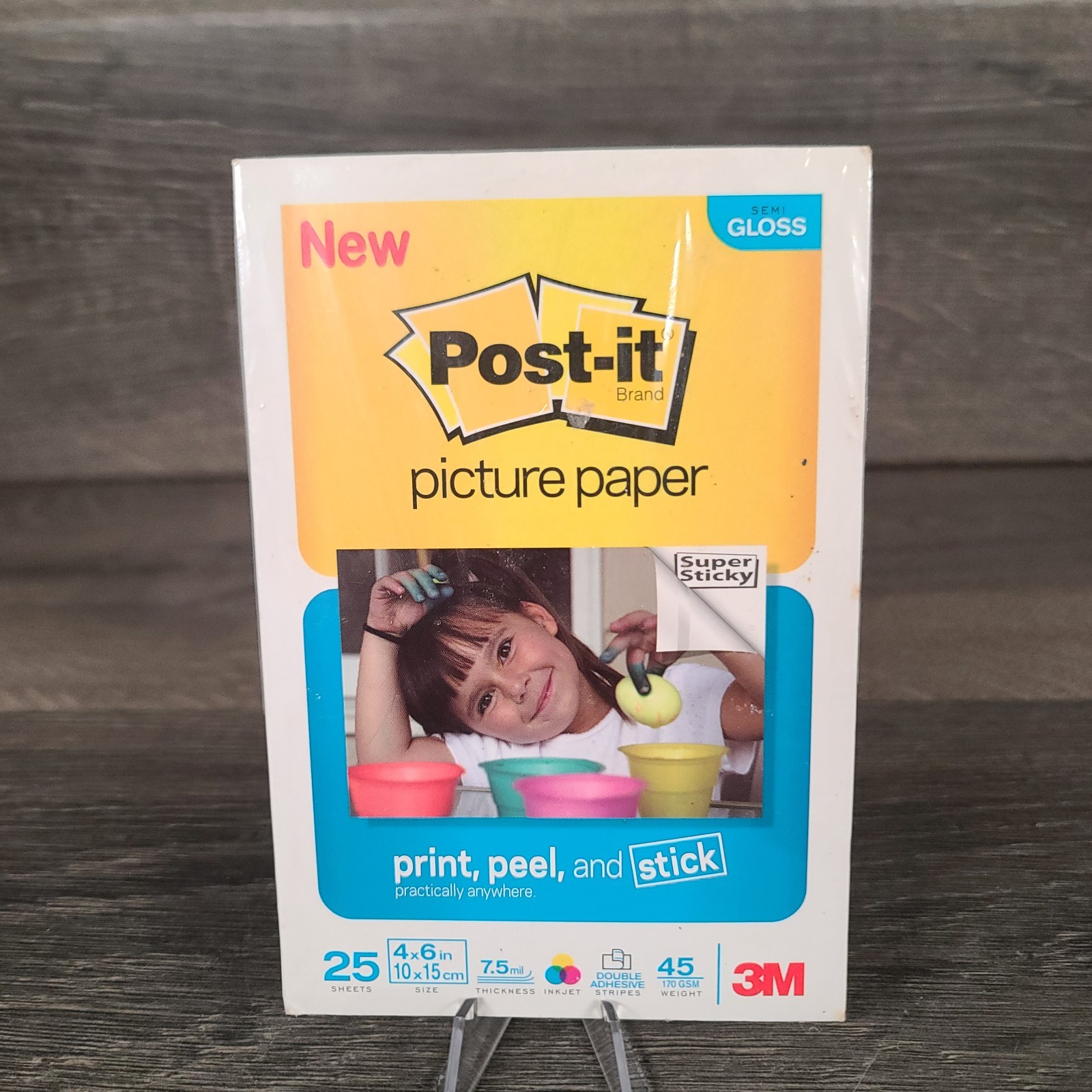 New Post-it Picture Paper 25 Sheets 4x6in 7.5ml Thickness Semi Gloss