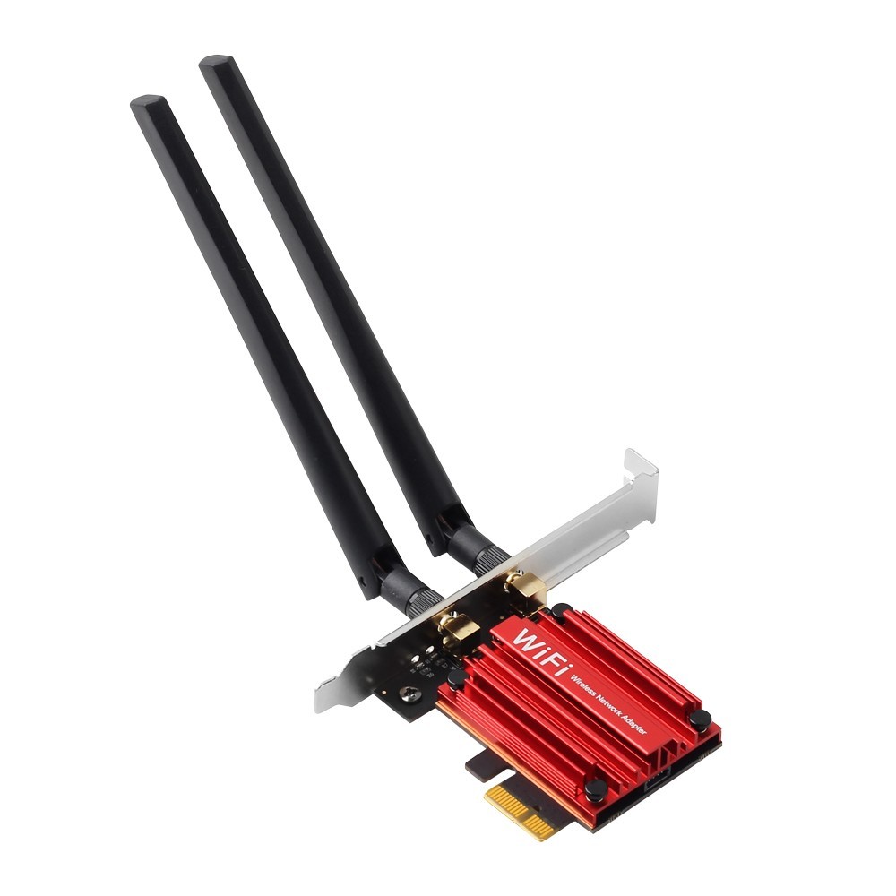 PCIe WiFi 6/6E Desktop  Adapter AX200 AX210 Bluetooth Dual/Tri Band Network Card