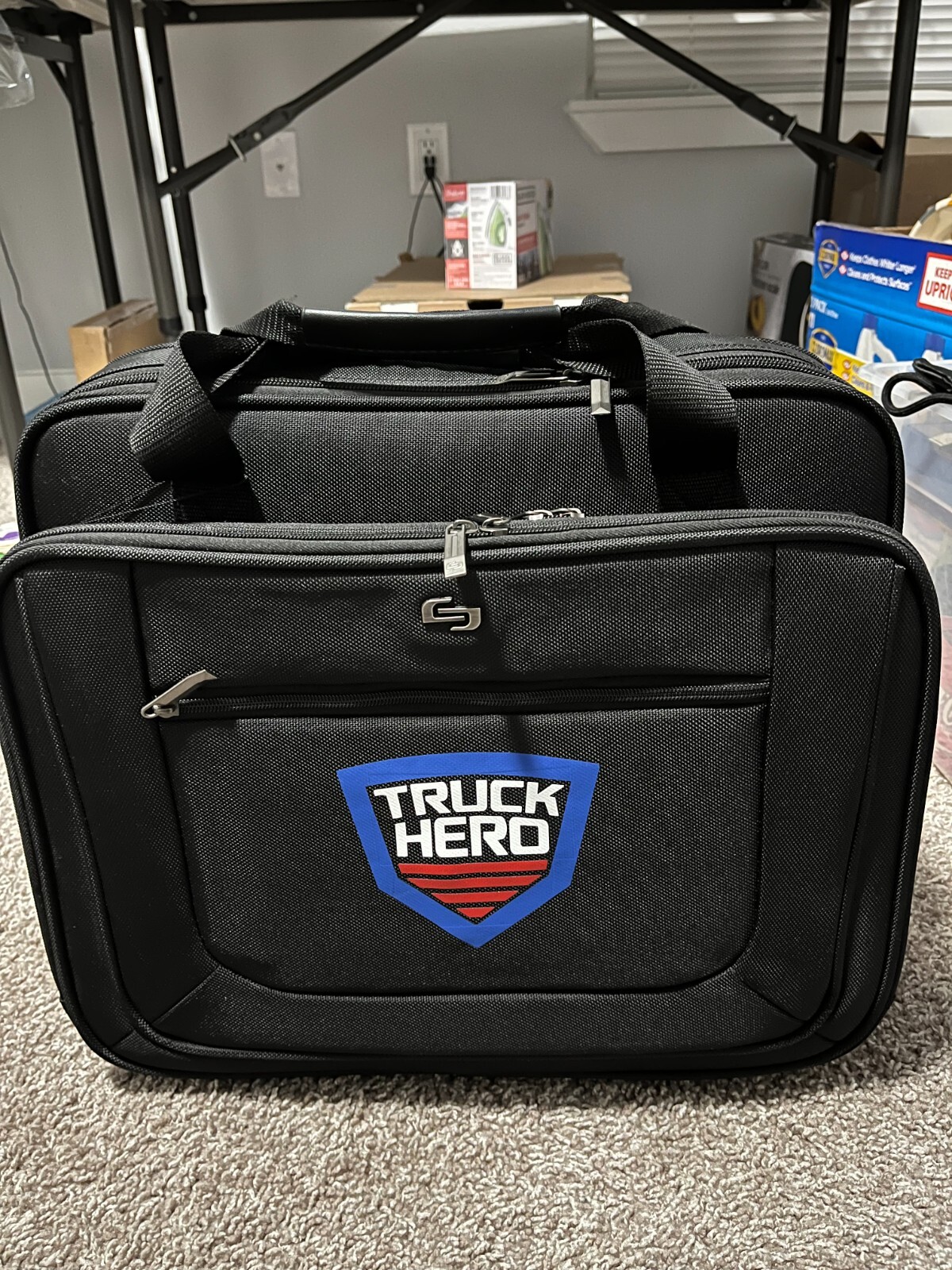 Solo Rolling Laptop Case Polyester 17x10x15 Black USLPT1364 Travel Bag