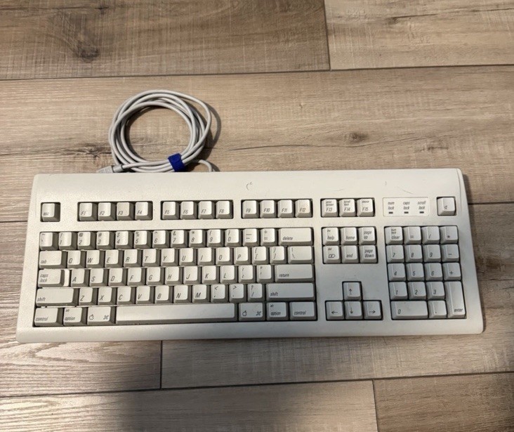 Vintage Apple Design Keyboard Model M2980 Macintosh ADB