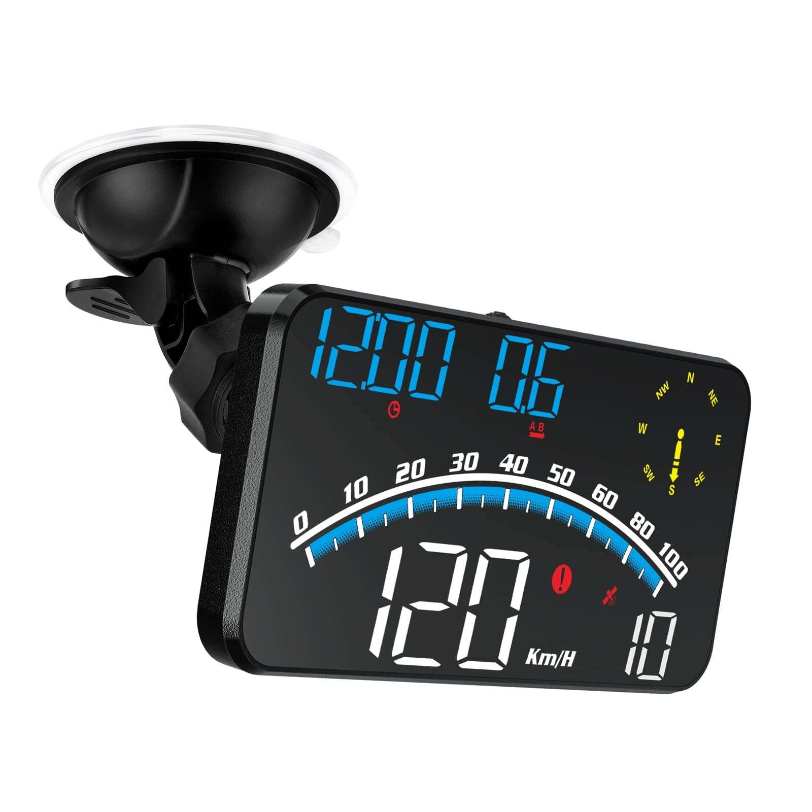 wiiyii Digital GPS Speedometer, HUD Head Up Display for Car, Blue,White