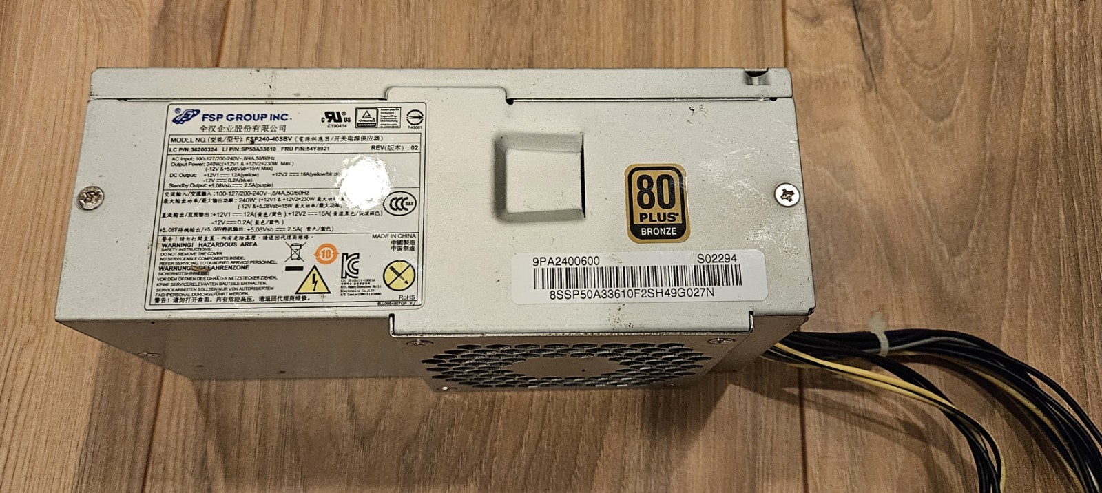Lenovo ThinkCentre M82 14 Pin 240W TFX Desktop Power Supply 54Y8921 *USED*