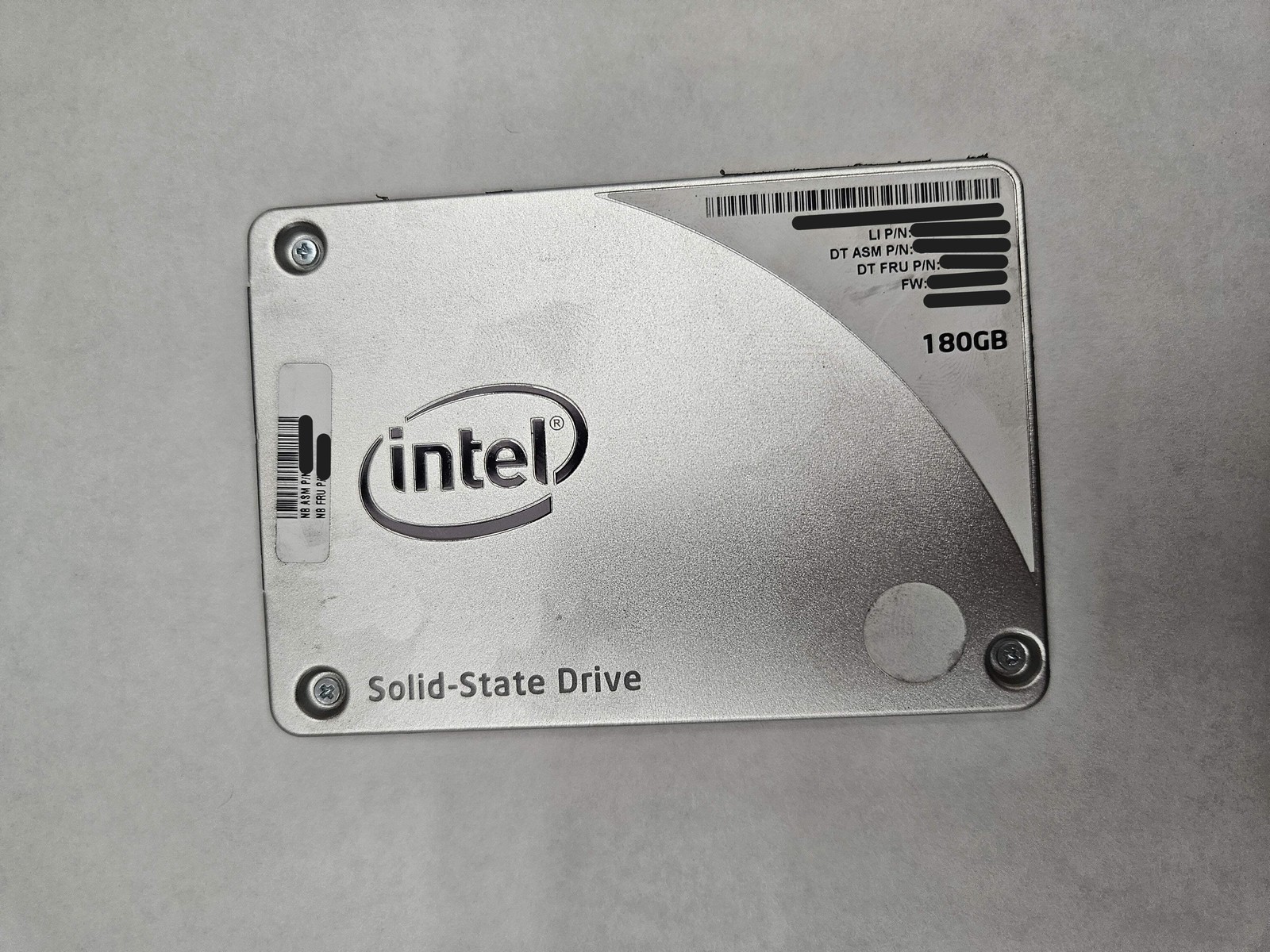 Intel 160/180 GB Internal SATA SSD Fully Tested 50%-79% health