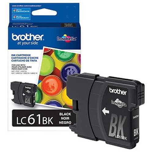 Brother LC61BK Black Ink Cartridge OEM Sealed Genuine
