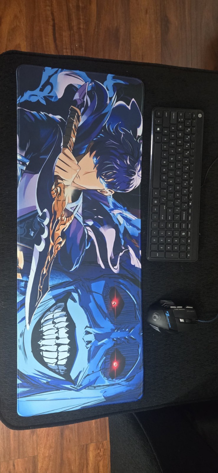 Solo Leveling XXL Gaming Mouse Pad -Sung Jinwoo 80x30cm Large. Stitched Edges #1