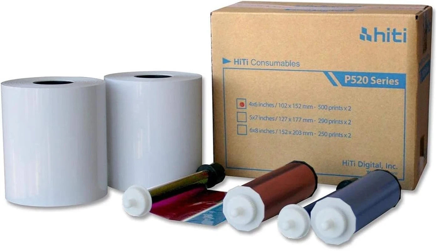 P520L P525L New Genuine Hiti Print Kit 4"x6", 500x2 Prints, 102mm x 152mm Media