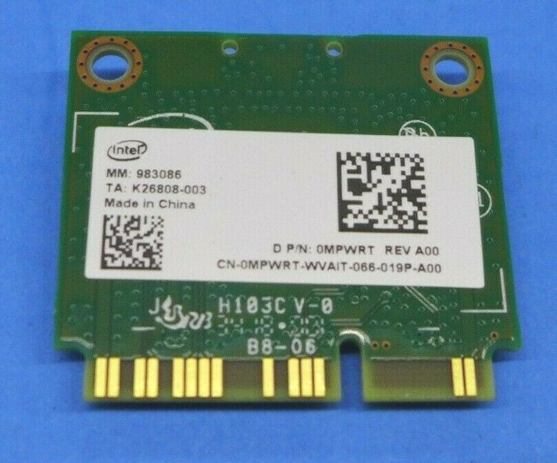 Genuine Intel Dual Band 802.11AC Wireless Card 8265D2W Dell MPWRT
