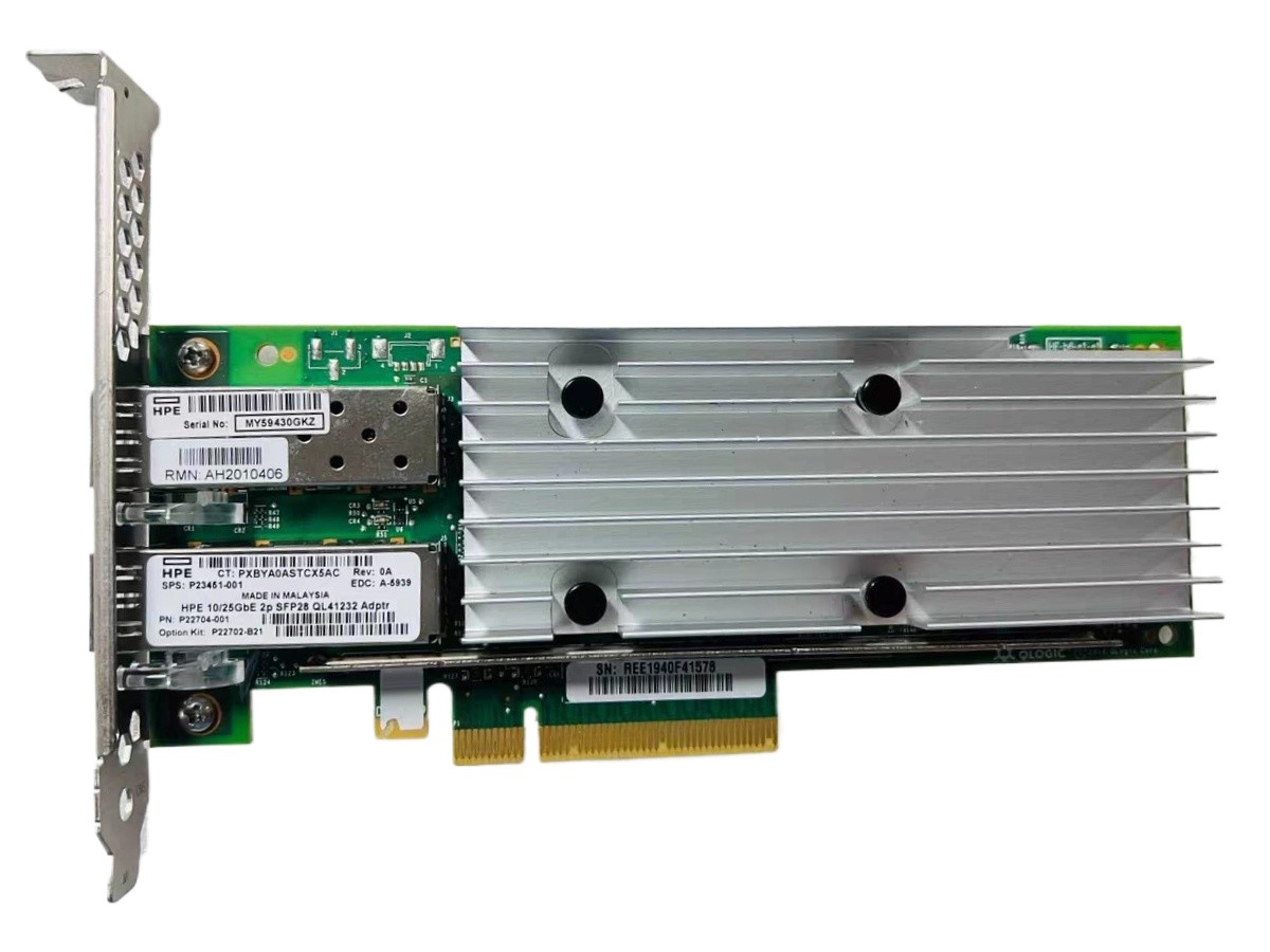 HPE P22702-B21 P22704-001 P23451-001 10/25Gb QL41232HLCU-HC QL41232 SFP28 card