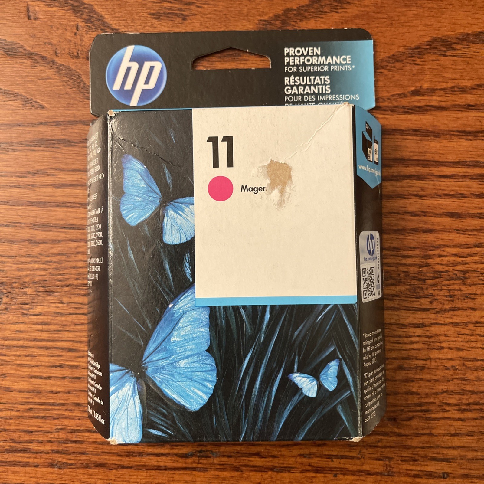 HP 11 Magenta Ink C4837A EXP 2021 Sealed OEM Genuine