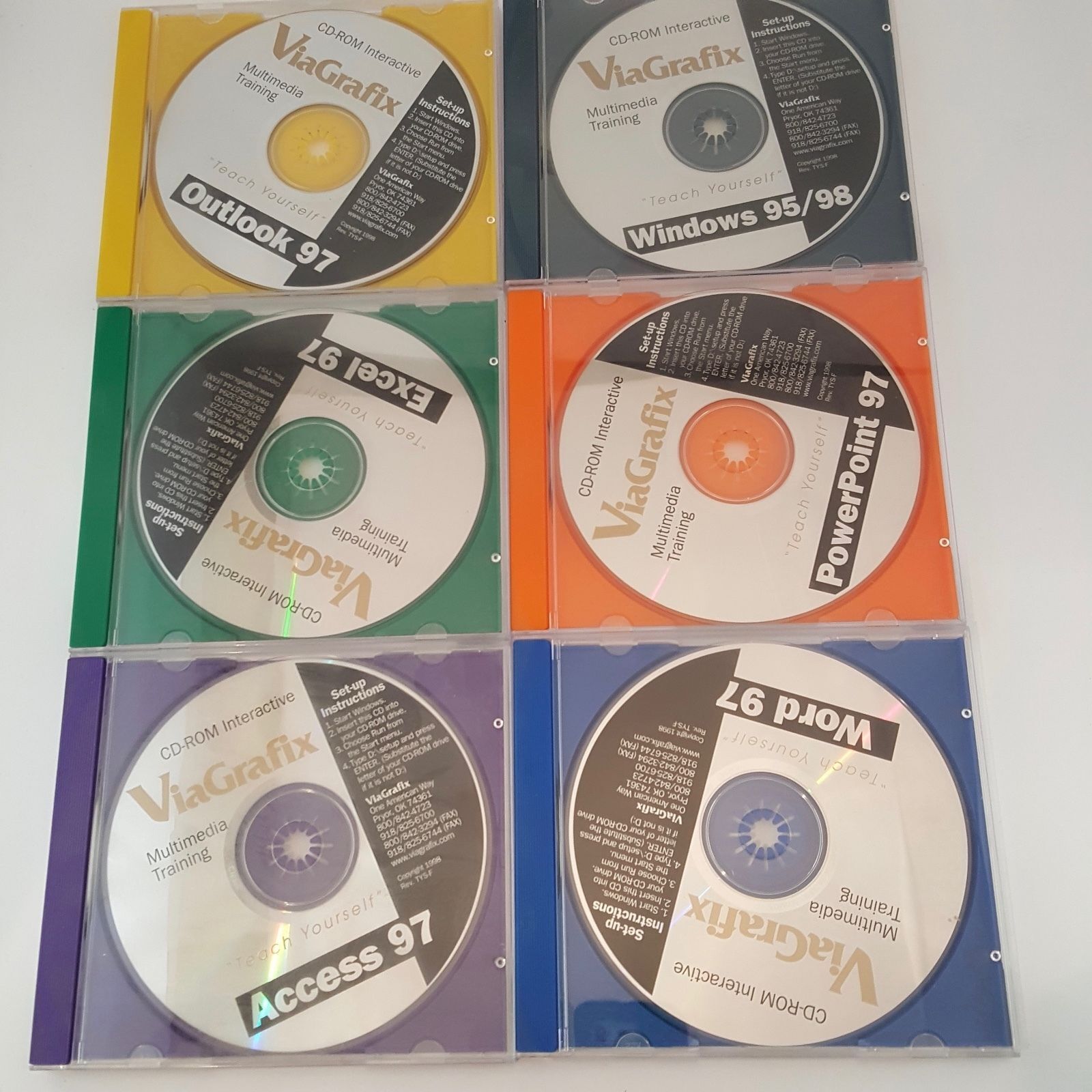 ViaGrafix Office 97 & Windows CD-ROM Multimedia Tutorials Training Interactive 