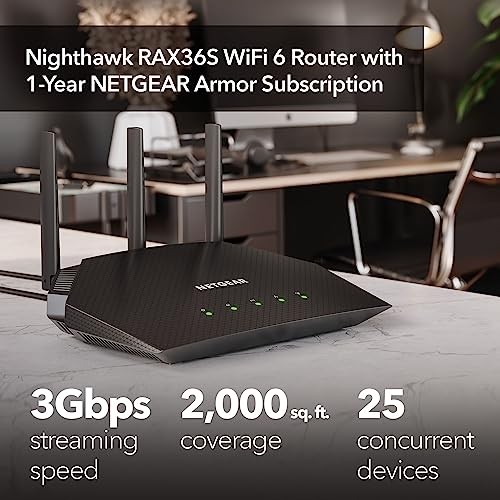 NETGEAR NIGHTHAWK WIFI 6 ROUTER 4-STREAM GIGABIT ROUTER AX3000 DUAL-BAND -