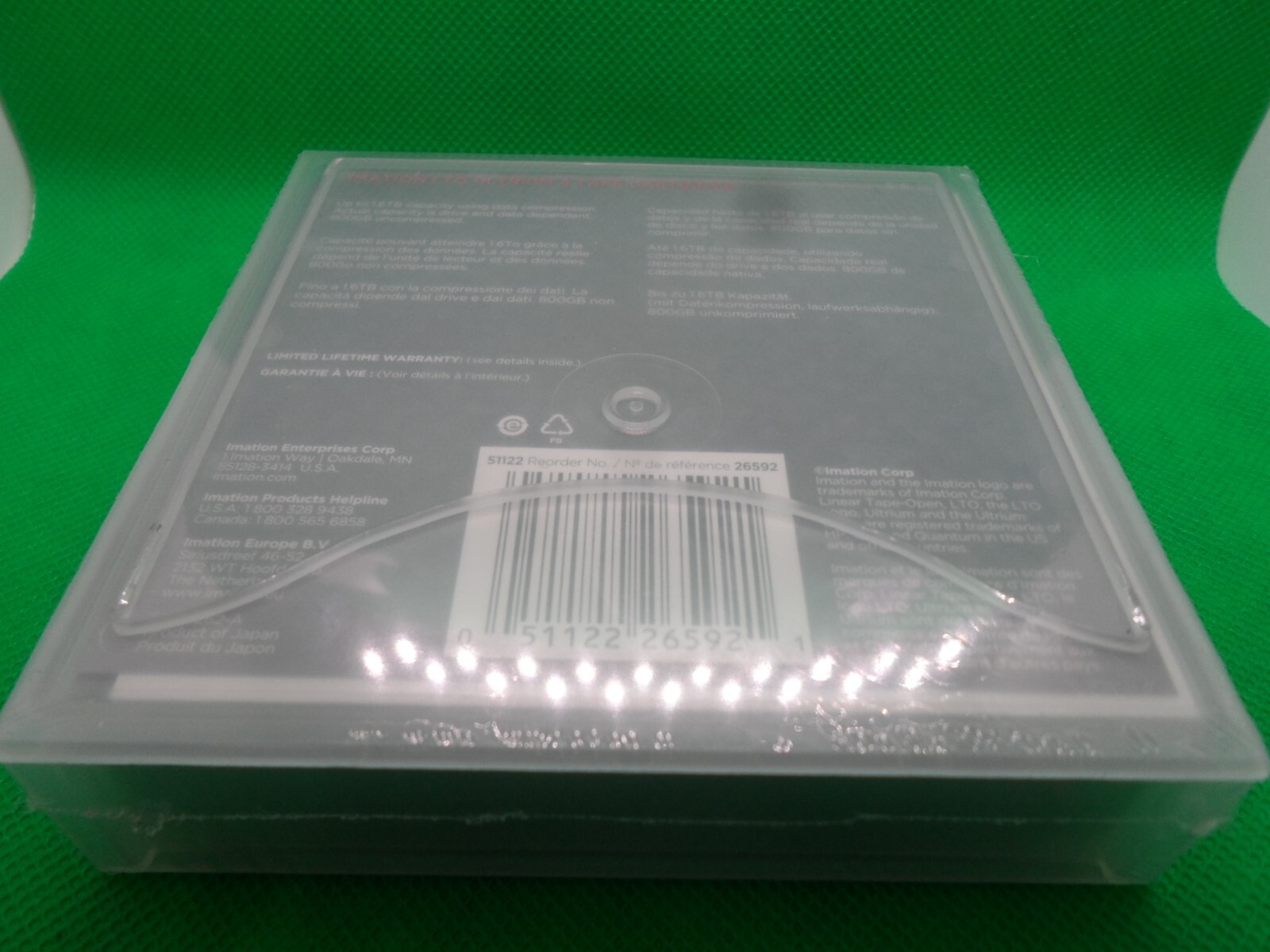 NEW Imation Factory Sealed Ultrium4 LTO4 800/1.6TB 26592 for IBM HP Dell Drives