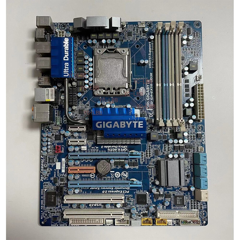 For Gigabyte LGA1366 DDR3 ATX Motherboard GA-EX58-UD3R Tested